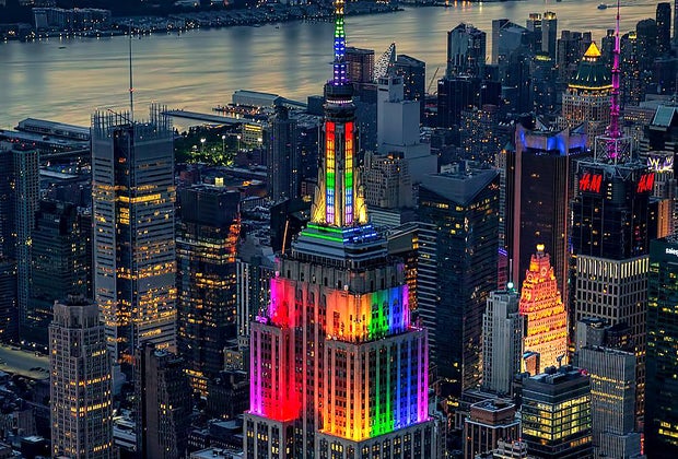 Empire State Building with kids and families: Tower Lights