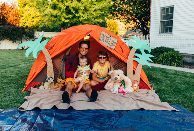 Ultimate Family Bucket List: family backyard camping