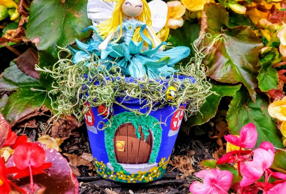 Art Hive Fairy Dolls & Flower Pots at Hallockville Farm
