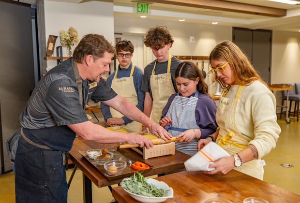 Image of cooking class - Family Connection Week Miraval Berkshires