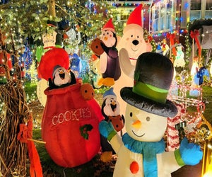 It costs nothing to take in the display at Fanwood's Famous Christmas House. Photo courtesy of  Fanwood's Famous Christmas House