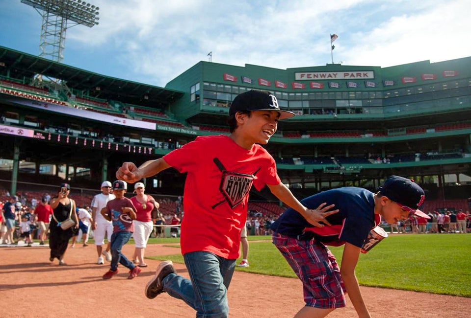 Big league fun awaits at Boston's top attractions for kids. Photo courtesy of Fenway Park