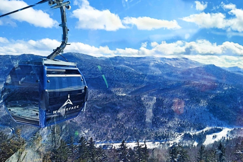 You don't have to be a skier to take in the views from the Cloudsplitter Gondola at Little Whiteface Mountain. Photo by author