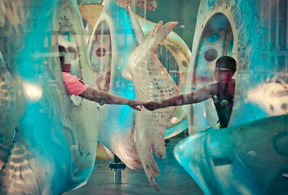 The SeaGlass Carousel is a dreamy destination in the Financial District no matter the season. Photo by Anna Afanaseva