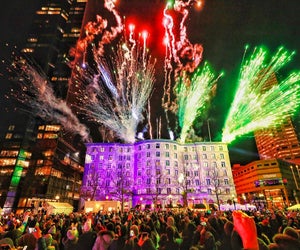 Things are getting extra festive in Boston this December! Photo courtesy of First Night Boston