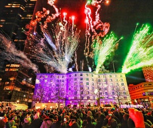 Things are getting extra festive in Boston this December! Photo courtesy of First Night Boston
