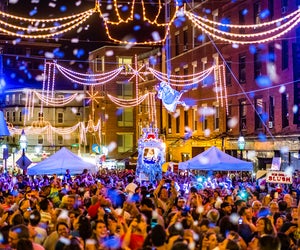 Boston's North End takes to the streets with summer festivals and fairs. Fisherman's Feast photo by Matt Conti