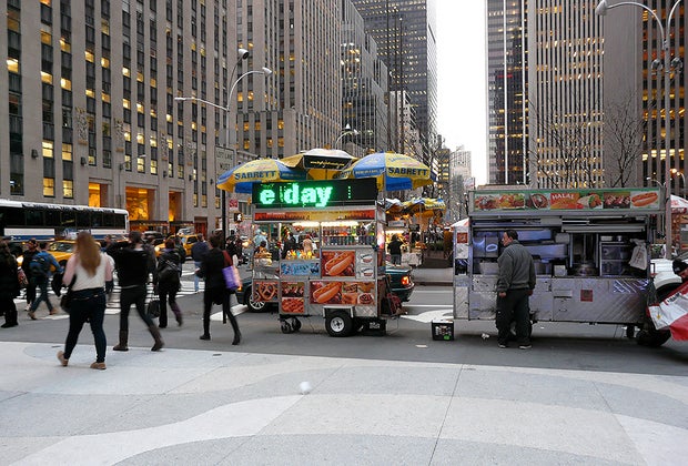 Food trucks provide family-friendly eats near Rockefeller Center