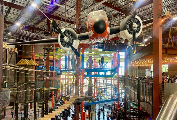 The airplane at Fritz's Adventure