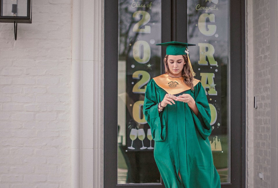 No Prom, No Graduation? How To Celebrate the Class of 2020 This image was taken as part of #TheFrontStepsProject, which has raised more than $1,250,000 for non-profits and local organizations across the country. Photo by Abigail Blalock Alexandra