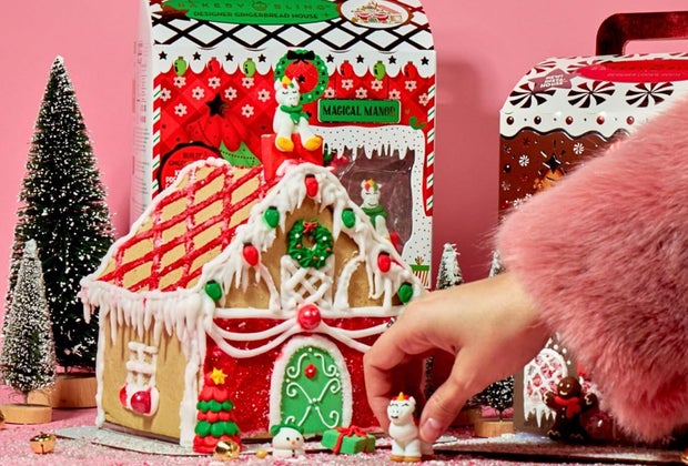 Kids will flip for the Bakery Bling gingerbread houses, like Unicorn Magical Manor.