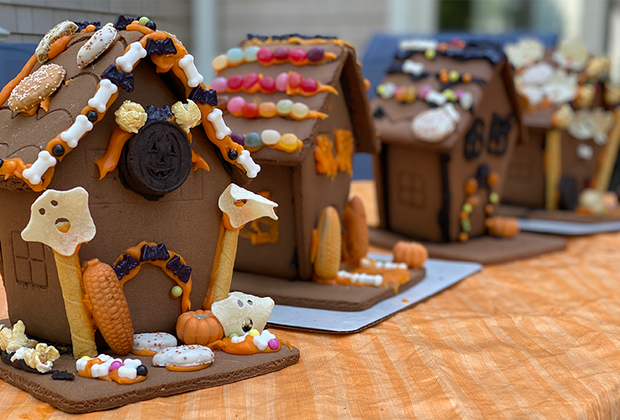 Halloween Activities for Kids: Haunted House Gingerbread Houses