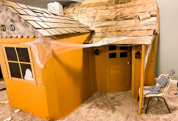 Halloween Activities for Kids: Cardboard Box Haunted House