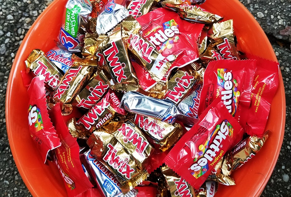 Don't let that Halloween candy go to waste. There are a number of donation sites on LI. Photo by the author
