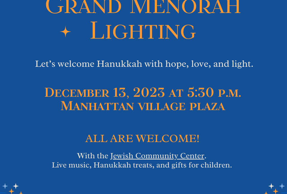 Menorah Lighting Ceremony (Manhattan Village)