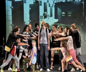 Harmonia's two-week summer camp ends with a musical theater show. Photo by Ron Staley, harmoniaschool.org