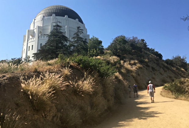 Hike up to the Griffith Observatory