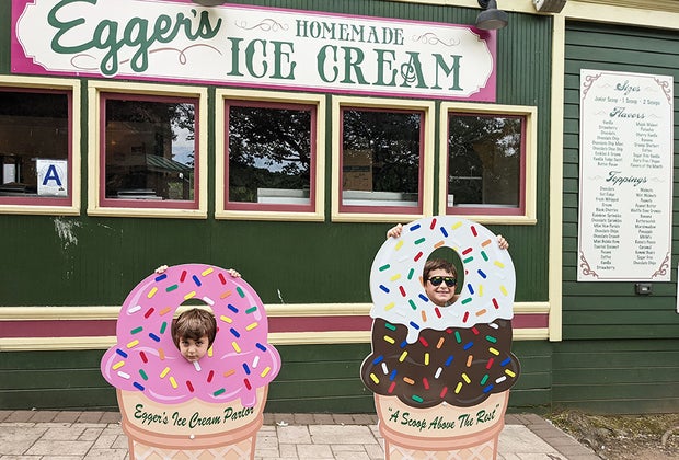 Visiting Historic Richmond Town with Kids: We all scream for ice cream