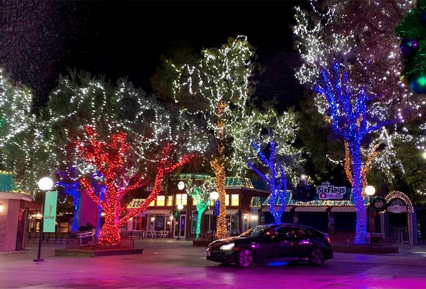 Six Flags Debuts Holiday Lights Drive-Thru for Christmas Season