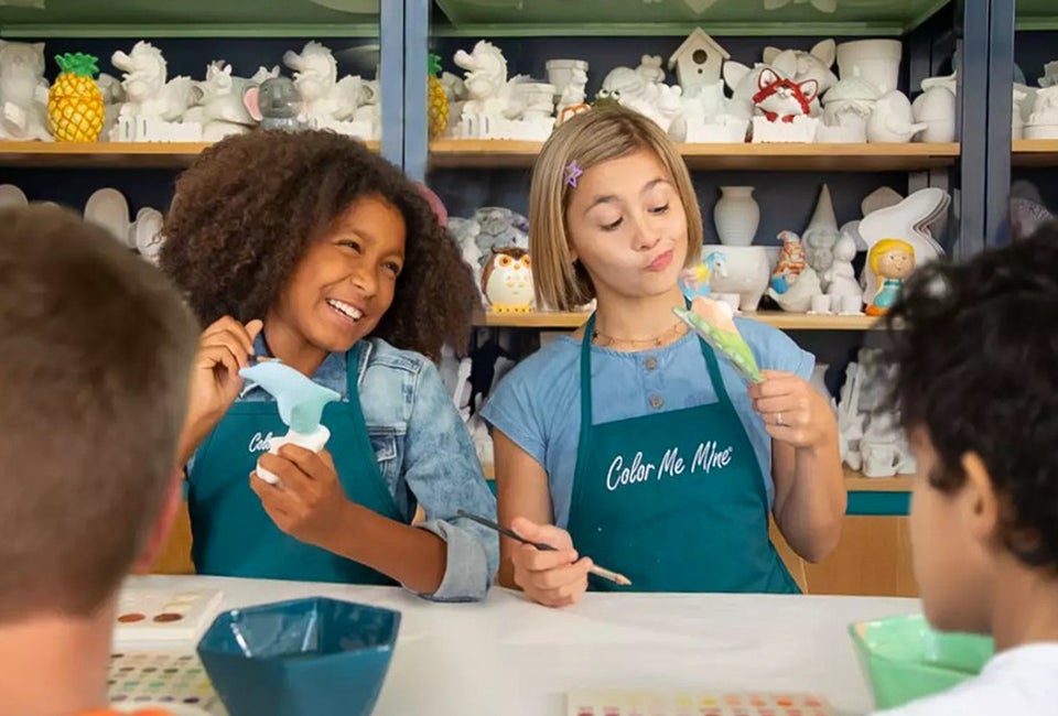 A crafting party at one of these venues or at home is the perfect celebration for a creative kid. Photo courtesy of Color Me Mine