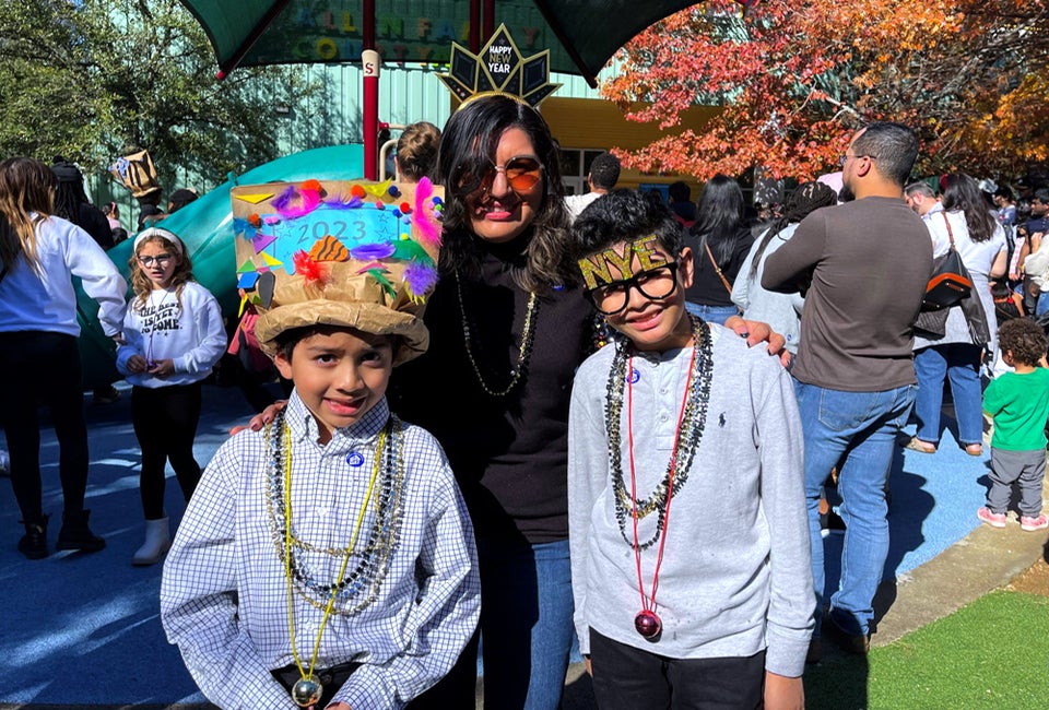 New Year's Noon Bash! Photo from the 2023 celebration at the Children's Museum of Houston.
