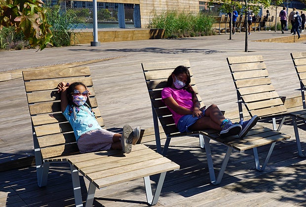 Hudson River Park with kids