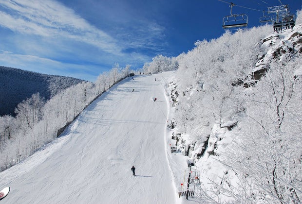 skiing Hunter Mountain