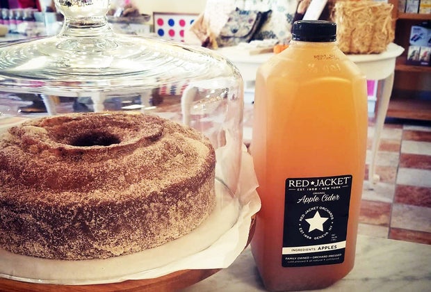 Fresh-baked goods and cider are sold at Hurleyville General Store in the Catskills