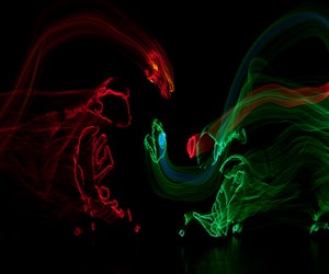 Dino-Lite, a blend of puppetry, technology, and dance, comes to the Grunin Center for the Arts on Sunday. Photo courtesy of the theater