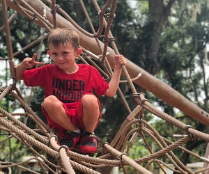 Playgrounds are great options for FREE fun during Florida's mild winter. Photo by author