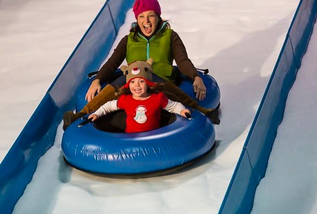 What's Open on Thanksgiving in DC: Snow Flow Mountain at Gaylord National Resort