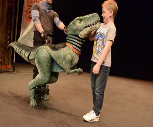Beware! Dinosaur World Live is in town this weekend. Photo courtesy of Dinosaur World Live