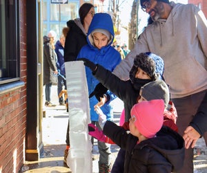 Check out the mesmerizing ice carvings at the Founders Philly Freeze Out. Photo courtesy of the Manayunk Development Corporation