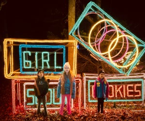 Walk through the Girl Scouts' magical woodland trail this holiday season. Photo courtesy of Girl Scouts of Suffolk County