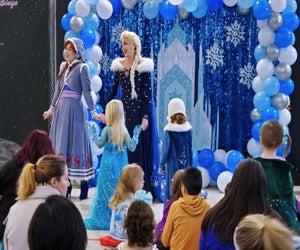 The Snow Sisters make an appearance at FASNY's Snow Ball. Photo courtesy of FASNY