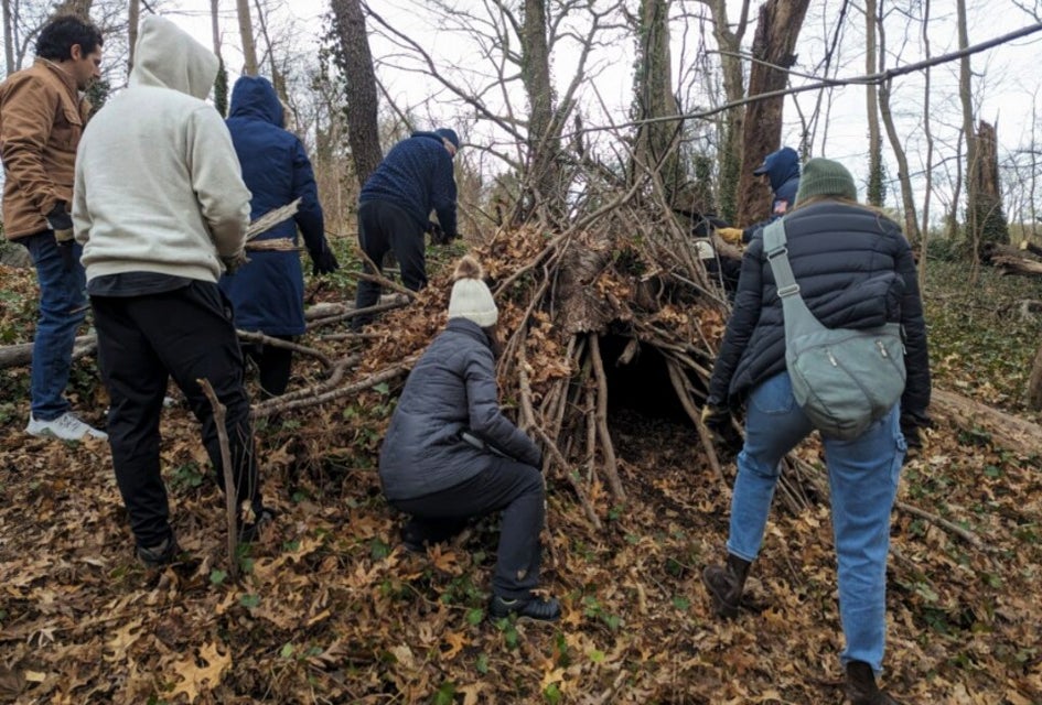 Sands Point Preserve kicks off a wilderness survival series Saturday where teens can learn survival basics alongside their parents. Photo courtesy of the venue