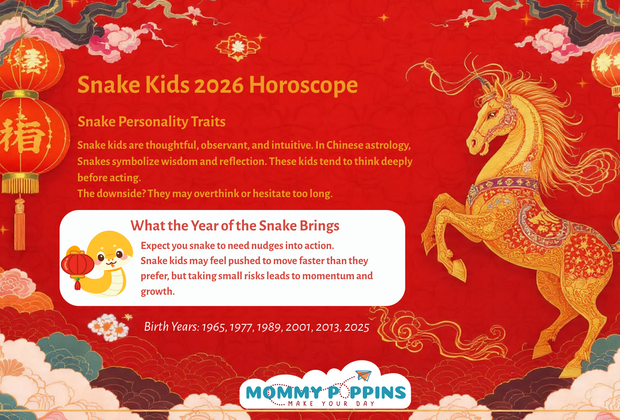 Lunar New Year Horoscopes for Kids in 2026 Year of the Horse: Snake Horoscope