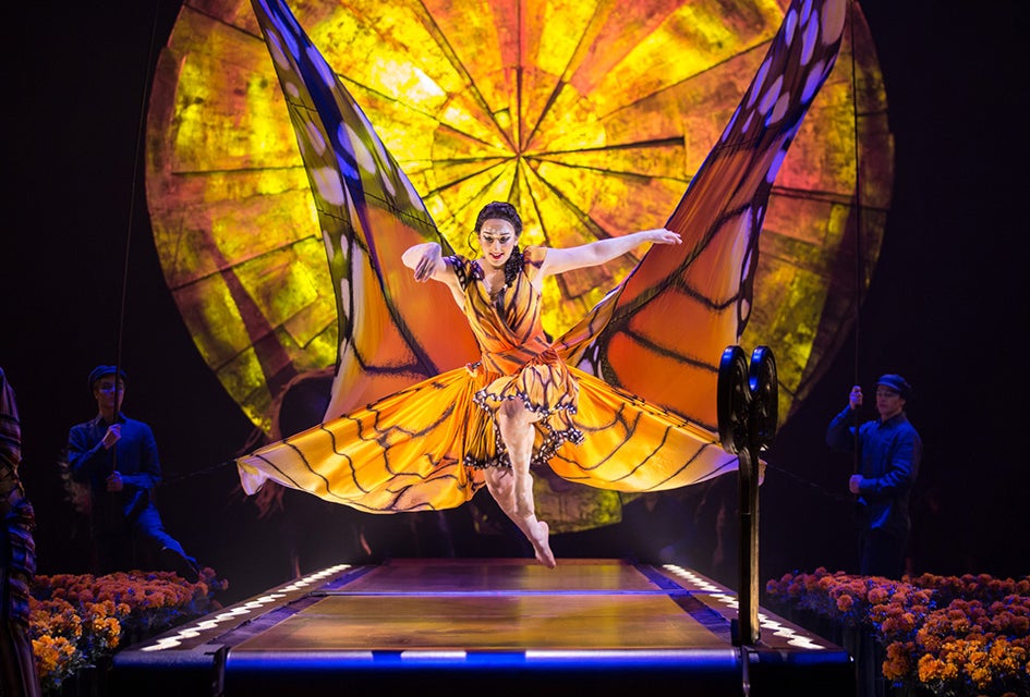Jump into the magic and beauty of Cirque du Soleil's Luzia, in Atlanta through January 26, 2026. Photo by Matt Beard, courtesy of Cirque du Soleil