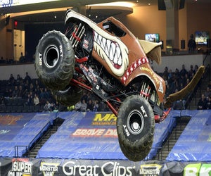 Monster Jam is a loud, live event full of awesome trucks, amazing stunts, and more! Photo courtesy of Feld Entertainment