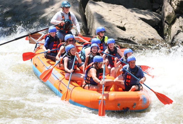 New River Gorge with Kids: white water rafting on the New River