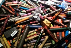 Home Made Coloring Books and Recycled Crayons