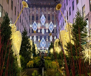 No matter which direction you look, Rockefeller Center sparkles during the holiday season. 