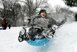 Free Sledding and Hot Chocolate in NYC Parks Saturday, January 4, 2014