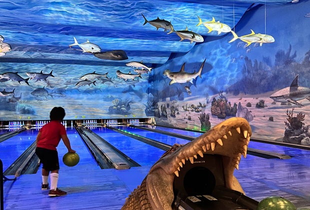 Image of bowling at Uncle Buck's in CT - Places Open on Thanksgiving 2025