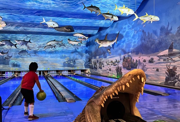 Image of bowling at Uncle Buck's in CT - Places Open on Thanksgiving 2025