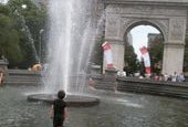My Awesome Day: Playing in the Fountain At Washington Square Park