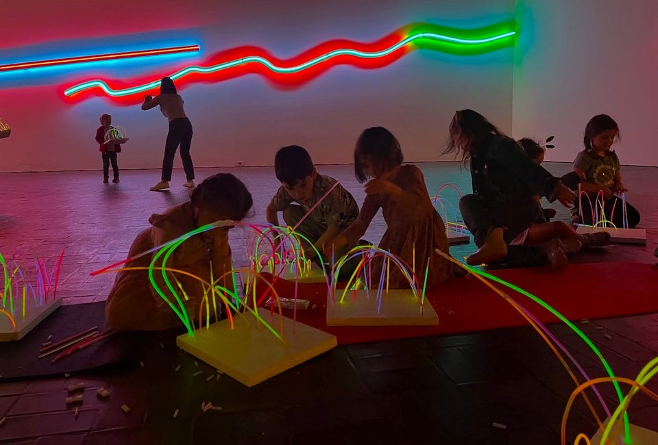 Create your own glow-in-the-dark sculptures at the Neuberger Museum of Art.