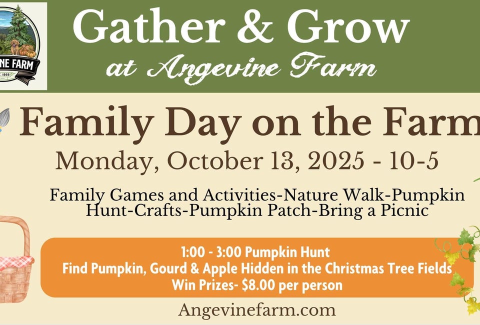Family Day on the Farm at Angevine Farm