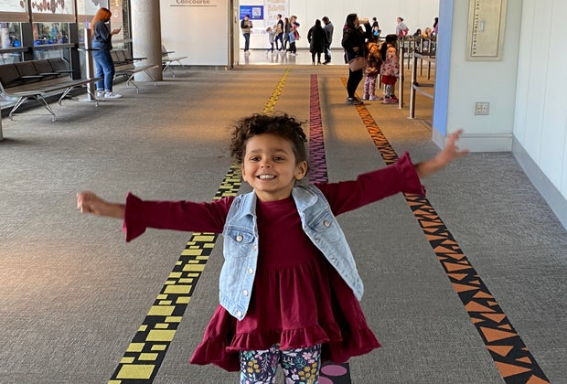 Image of a child exploring Boston's Museum of Science.