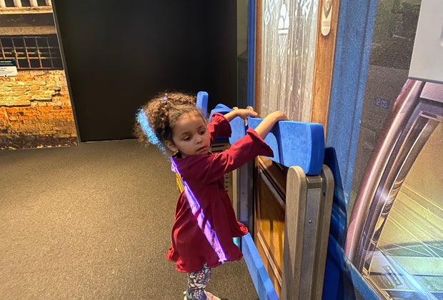 Image of a child playing at Museum of Science Boston.